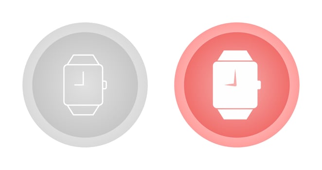 Stylish Watch Vector Icon