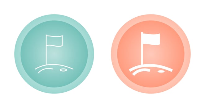 Flag on Moon Vector Icon
