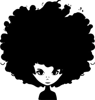 Afro - Minimalist and Flat Logo - Vector illustration