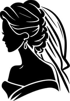 Bridal, Black and White Vector illustration