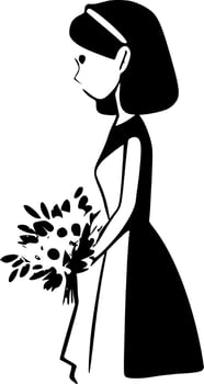 Bridesmaid - High Quality Vector Logo - Vector illustration ideal for T-shirt graphic