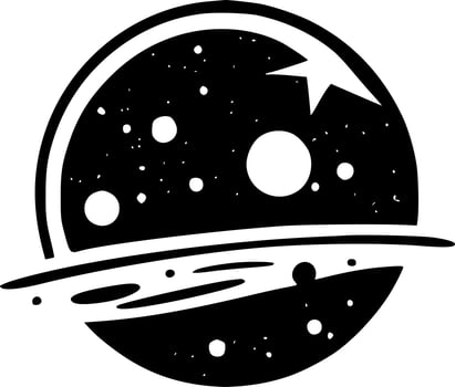 Celestial, Minimalist and Simple Silhouette - Vector illustration