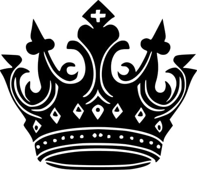 Crown - Minimalist and Flat Logo - Vector illustration