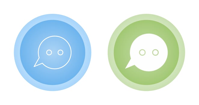 Message Bubbles Vector Icon