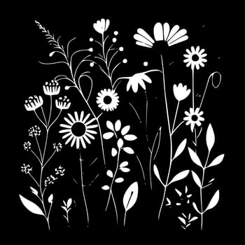 Floral Background - High Quality Vector Logo - Vector illustration ideal for T-shirt graphic