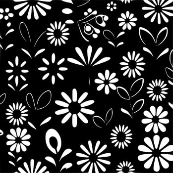Flower Pattern - Minimalist and Flat Logo - Vector illustration