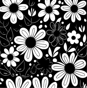 Flower Pattern - Minimalist and Flat Logo - Vector illustration