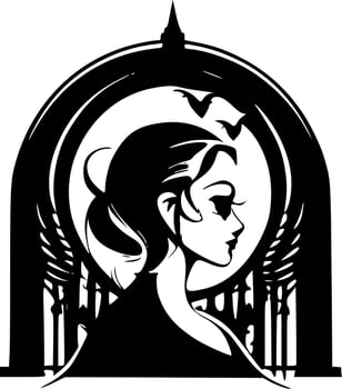 Gothic - Minimalist and Flat Logo - Vector illustration
