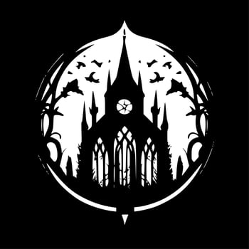 Gothic - Minimalist and Flat Logo - Vector illustration