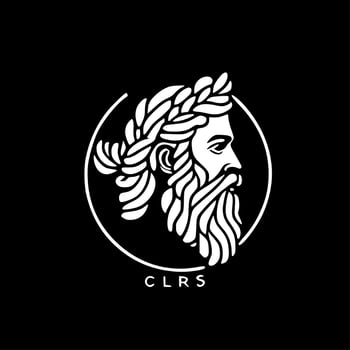 Greek - Black and White Isolated Icon - Vector illustration