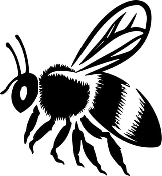 Honeybee - High Quality Vector Logo - Vector illustration ideal for T-shirt graphic