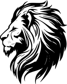 Lion, Minimalist and Simple Silhouette - Vector illustration