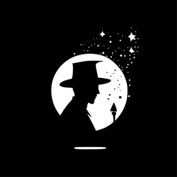 Magic - Minimalist and Flat Logo - Vector illustration