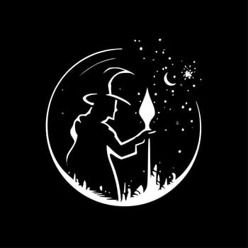 Magic - Black and White Isolated Icon - Vector illustration
