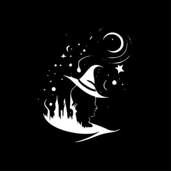 Magical, Minimalist and Simple Silhouette - Vector illustration