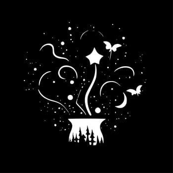 Magical, Minimalist and Simple Silhouette - Vector illustration