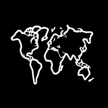 Map, Minimalist and Simple Silhouette - Vector illustration