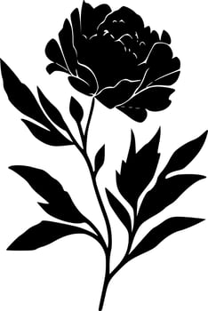 Peony - High Quality Vector Logo - Vector illustration ideal for T-shirt graphic