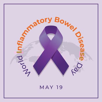 world ibd day design template for celebration.  World Inflammatory Bowel Disease Day design template. violet ribbon vector. ribbon illustration. world ibd day. vector