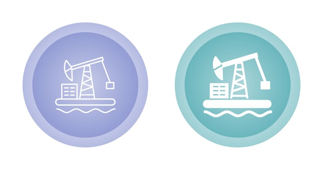 Oil Platform Vector Icon