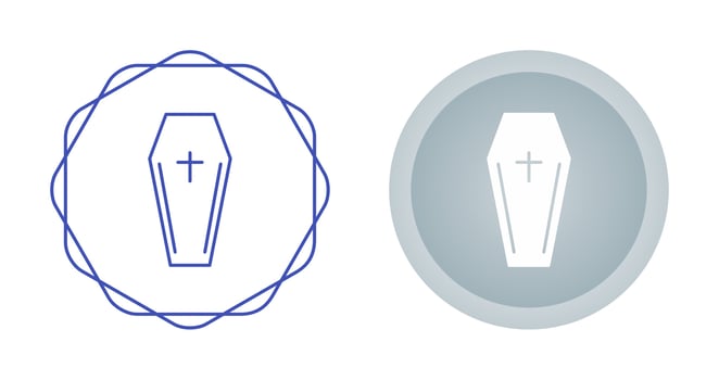 Coffin Vector Icon