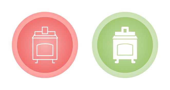 Coal Furnace Vector Icon