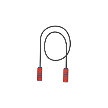Red And Grey Illustration of Skipping Rope 3D Icon. png
