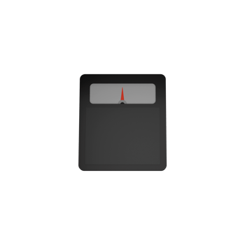 Grey Illustration of Weight Scale Icon 3D style. png