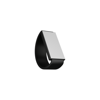 Isolated Grey Fitbit Smart Band Icon In 3D Style. png