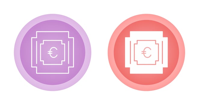 Euro Vector icon