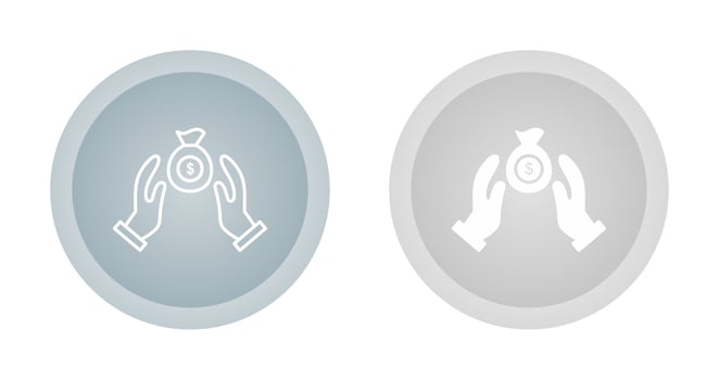 Sack OF money Vector icon