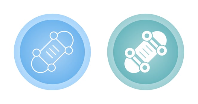 Skateboard Vector icon