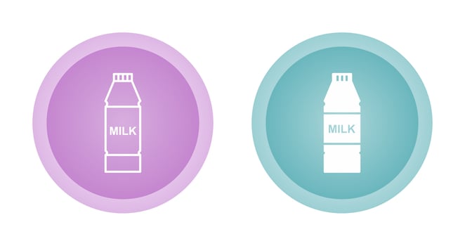 Milk Bottle Vector Icon