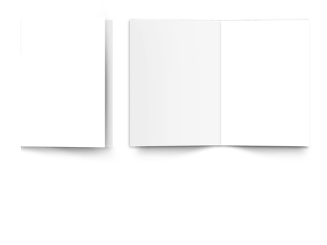 Blank Bi-Fold Brochure Template Design For Publishing. png