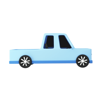 3D Render of Vintage Car. png