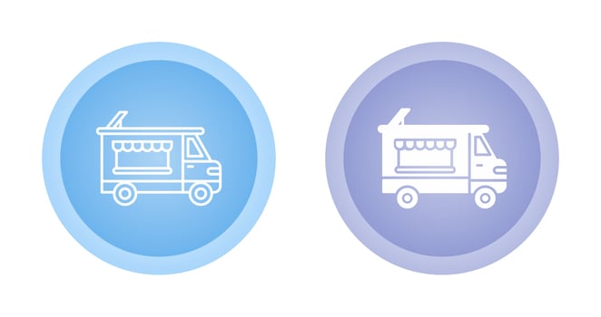 Bakery Truck Vector Icon