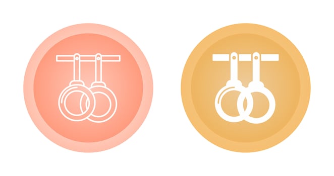 Gym Rings Vector Icon