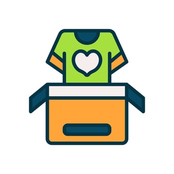 clothes donation icon for your website, mobile, presentation, and logo design. vector