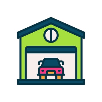 garage icon for your website, mobile, presentation, and logo design. vector