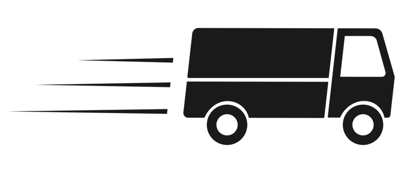 Fast shipping delivery truck icon symbol png