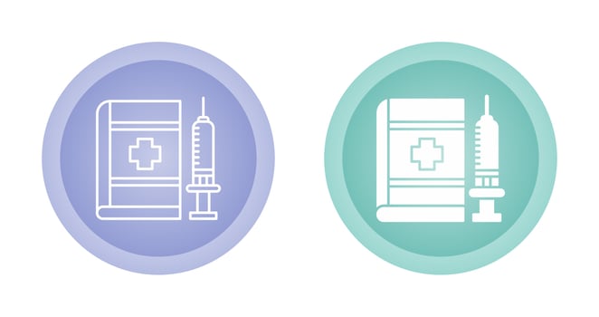 Covid Book Vector Icon