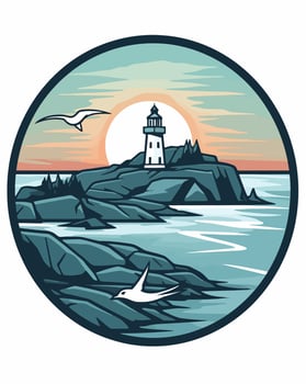 canada peggy's cove logo vector