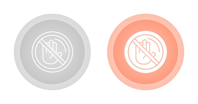 No Passing Vector Icon