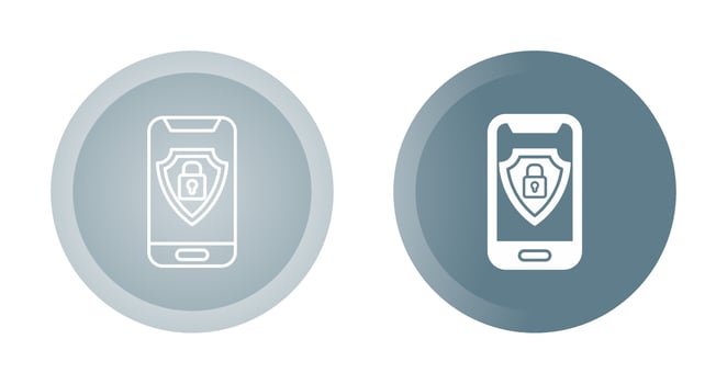 Mobile Security Vector Icon