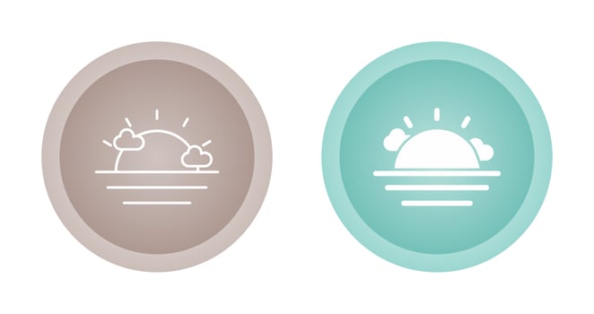 Sunset Vector Icon