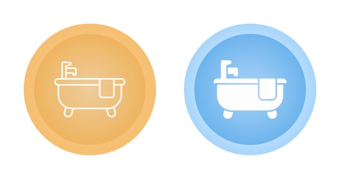 Bathtub Vector Icon