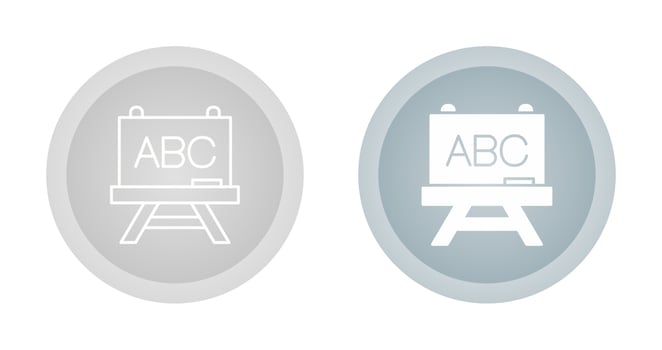 Chalk Board Vector Icon