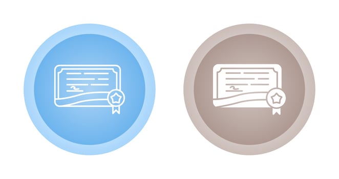 Certificate Vector Icon
