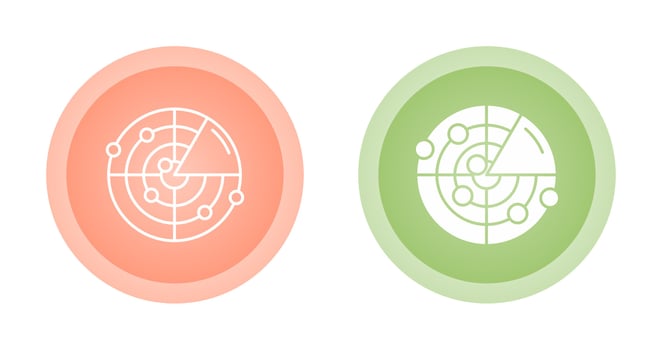 Radar Vector Icon