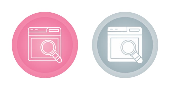 Web Search Vector Icon